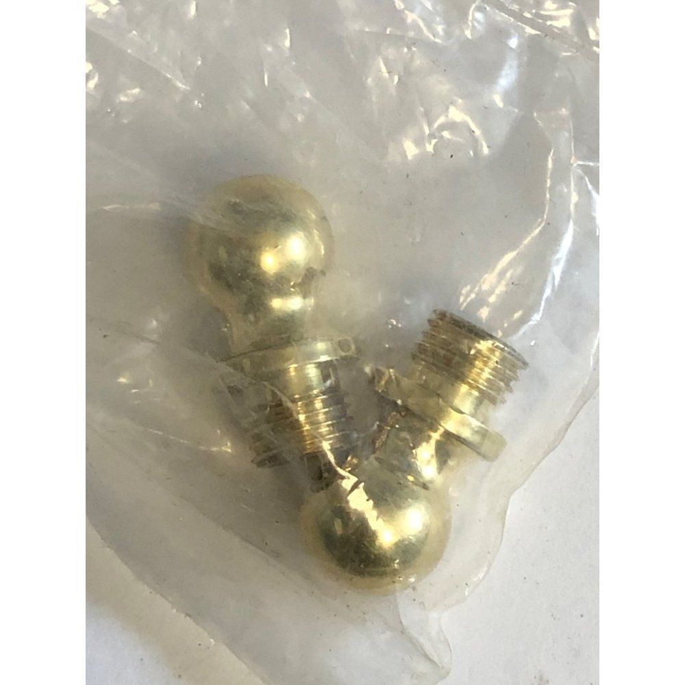 Set of 2 Baldwin Ball Tip Solid Brass Finials 1090.003 New